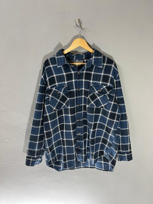 Duluth Trading Co Vintage Heavy Flannel Shirt for Men & Women | Oversized Checked Cotton Shirt | Winter Casual Wear India