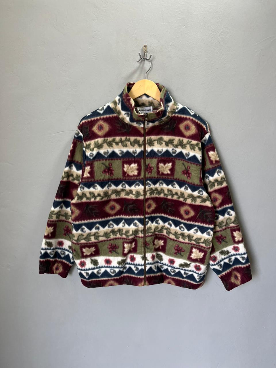 Vintage Style Alfred Dunner|FULL front zipper  | Fleece Jacket | Oversized Streetwear | Winterwear | Men Women | Cozy Fashion | Gym Fit | Online Shopping