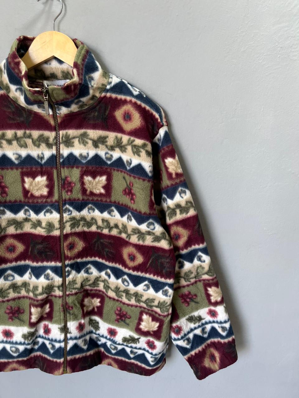 Vintage Style Alfred Dunner|FULL front zipper  | Fleece Jacket | Oversized Streetwear | Winterwear | Men Women | Cozy Fashion | Gym Fit | Online Shopping