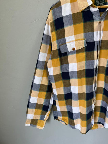 J CREW Heavy Flannel Shirt for Men & Women | Oversized Checked Cotton Shirt | Winter Casual Wear India