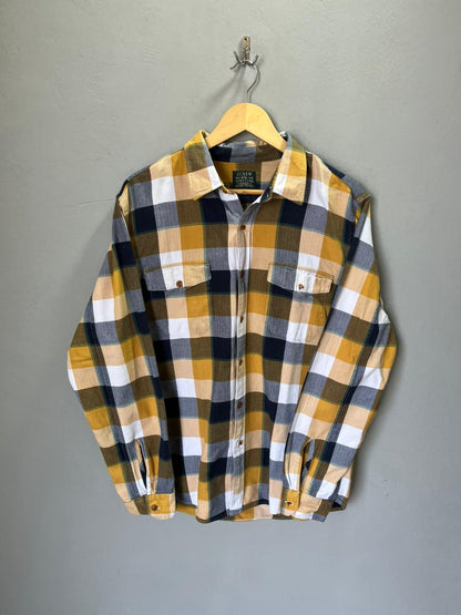 J CREW Heavy Flannel Shirt for Men & Women | Oversized Checked Cotton Shirt | Winter Casual Wear India