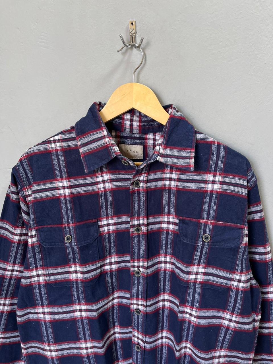 JACHS Heavy Flannel Shirt for Men & Women | Oversized Checked Cotton Shirt | Winter Casual Wear India