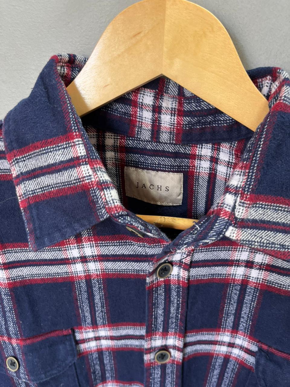 JACHS Heavy Flannel Shirt for Men & Women | Oversized Checked Cotton Shirt | Winter Casual Wear India