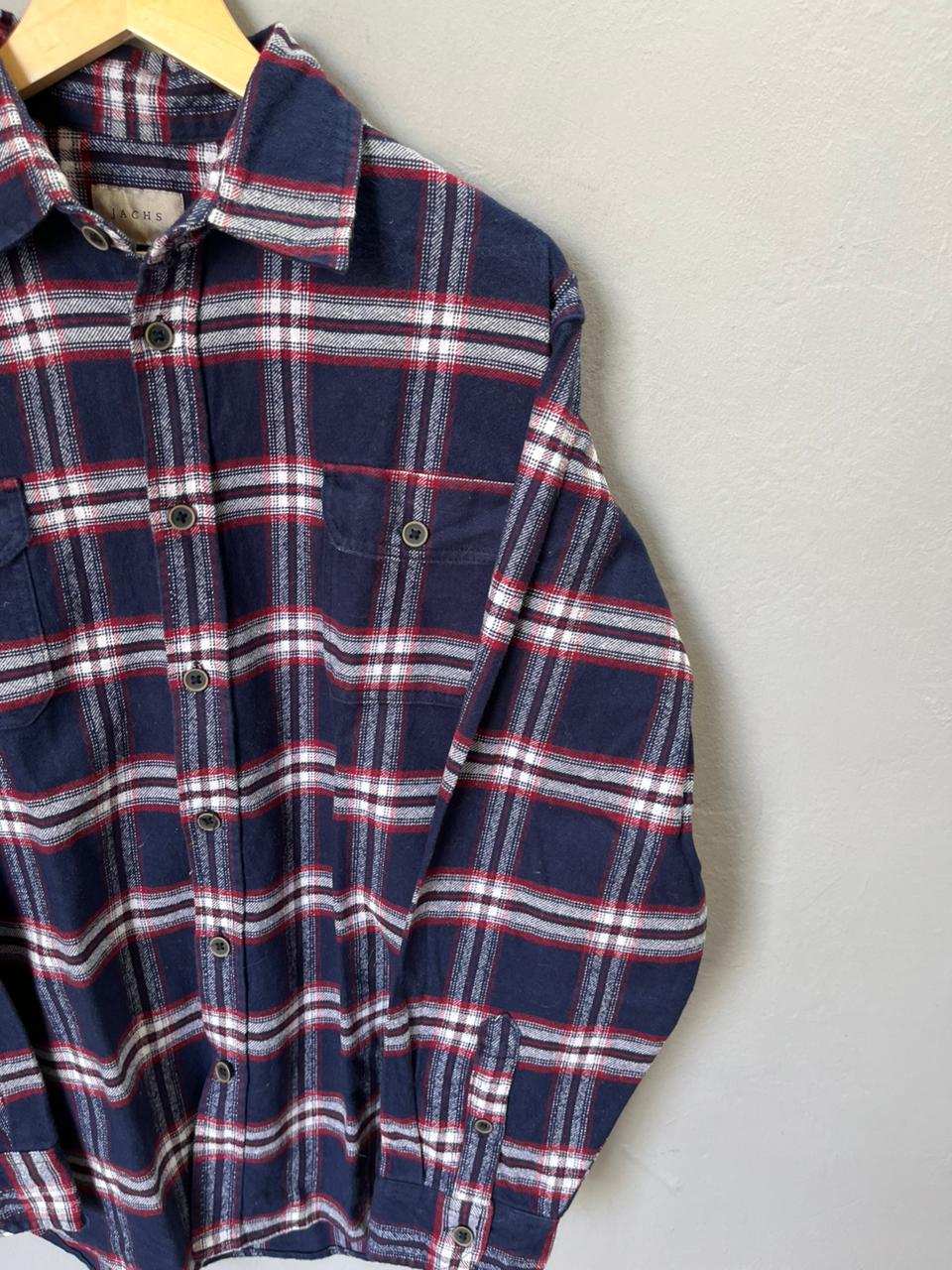 JACHS Heavy Flannel Shirt for Men & Women | Oversized Checked Cotton Shirt | Winter Casual Wear India