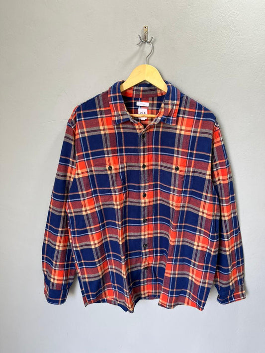 GAP Heavy Flannel Shirt for Men & Women | Oversized Checked Cotton Shirt | Winter Casual Wear India