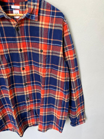 GAP Heavy Flannel Shirt for Men & Women | Oversized Checked Cotton Shirt | Winter Casual Wear India
