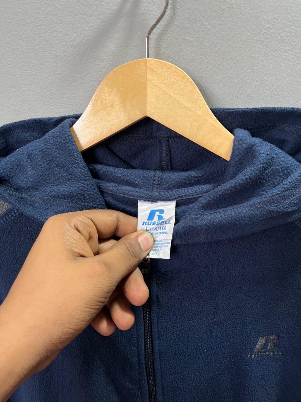 Russell Hooded |FULL front zipper  | Fleece Jacket | Oversized Streetwear | Winterwear | Men Women | Cozy Fashion | Gym Fit | Online Shopping