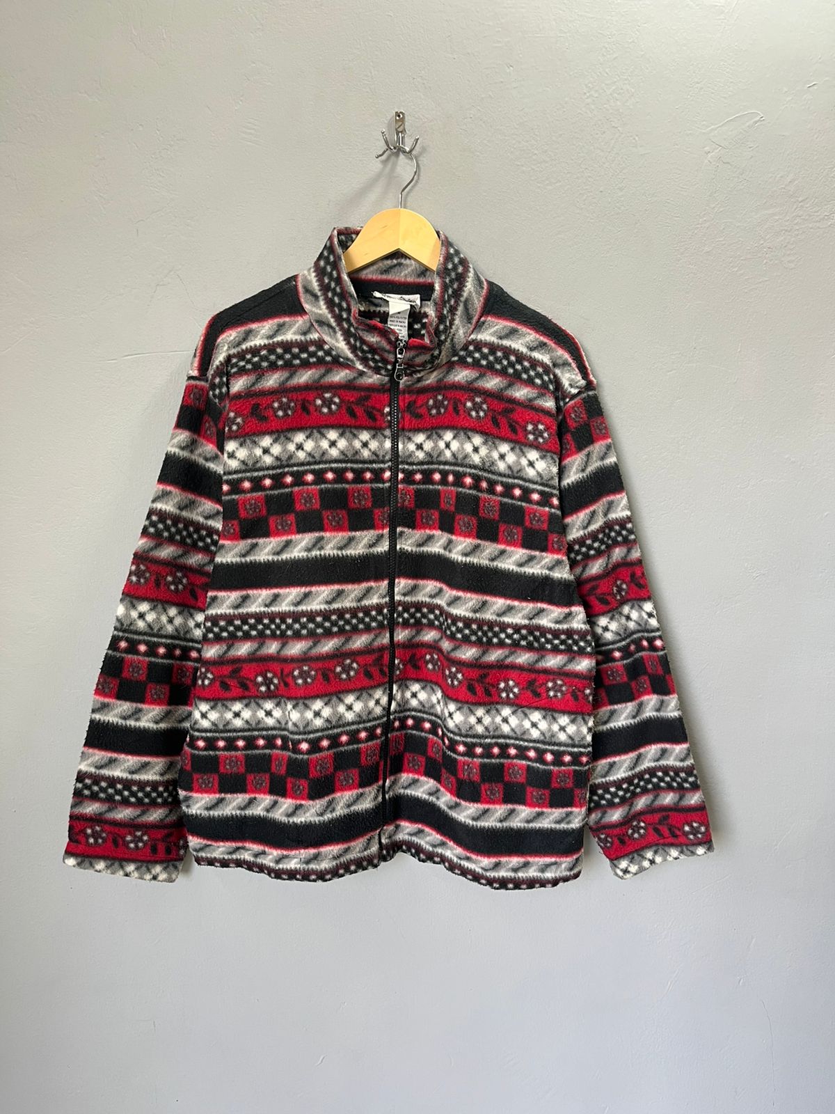 Alfred Dunner |FULL front zipper  | Fleece Jacket | Oversized Streetwear | Winterwear | Men Women | Cozy Fashion | Gym Fit | Online Shopping