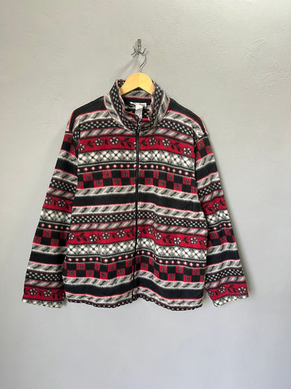 Alfred Dunner |FULL front zipper  | Fleece Jacket | Oversized Streetwear | Winterwear | Men Women | Cozy Fashion | Gym Fit | Online Shopping