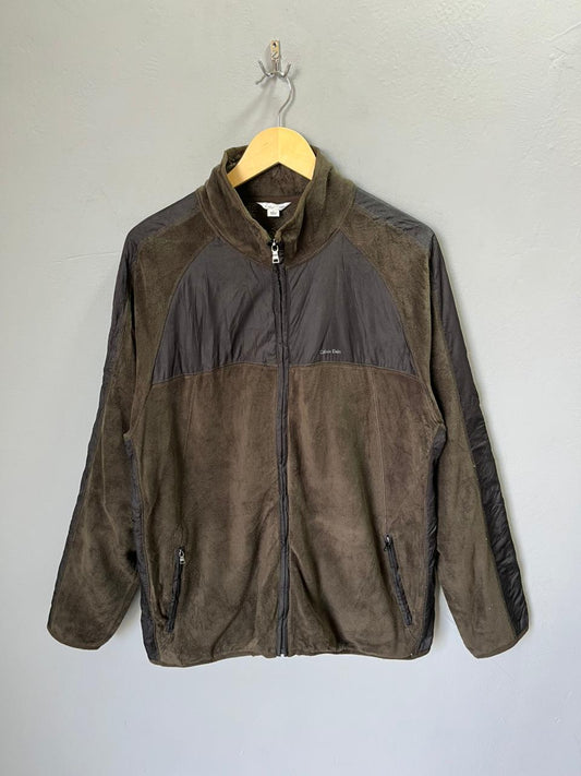 Calvin Klein |FULL front zipper  | Fleece Jacket | Oversized Streetwear | Winterwear | Men Women | Cozy Fashion | Gym Fit | Online Shopping