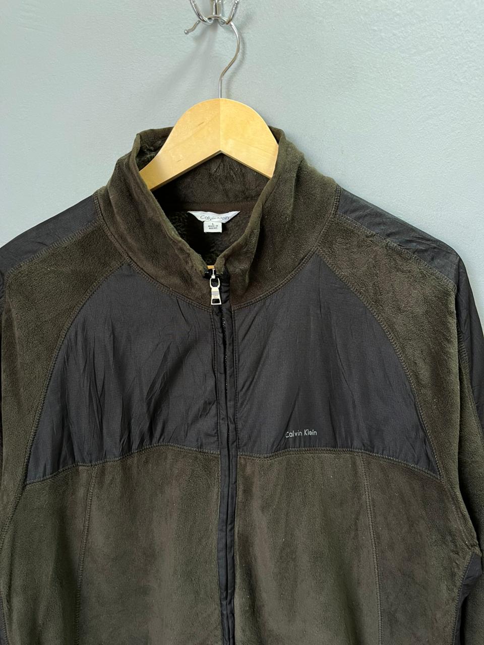 Calvin Klein |FULL front zipper  | Fleece Jacket | Oversized Streetwear | Winterwear | Men Women | Cozy Fashion | Gym Fit | Online Shopping