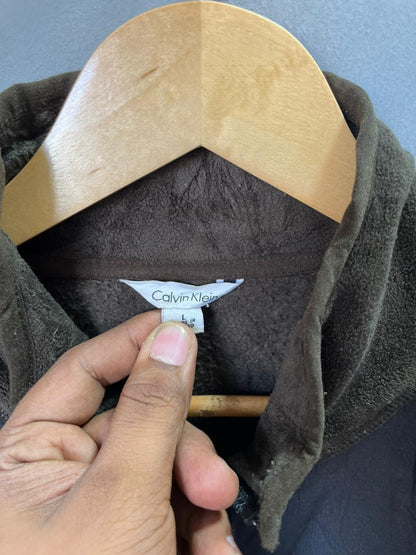 Calvin Klein |FULL front zipper  | Fleece Jacket | Oversized Streetwear | Winterwear | Men Women | Cozy Fashion | Gym Fit | Online Shopping