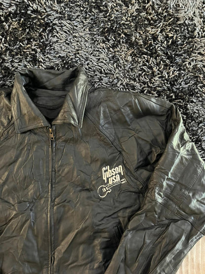 Gibson USA | Bomber Leather Jacket| Winterwear|Streetwear
