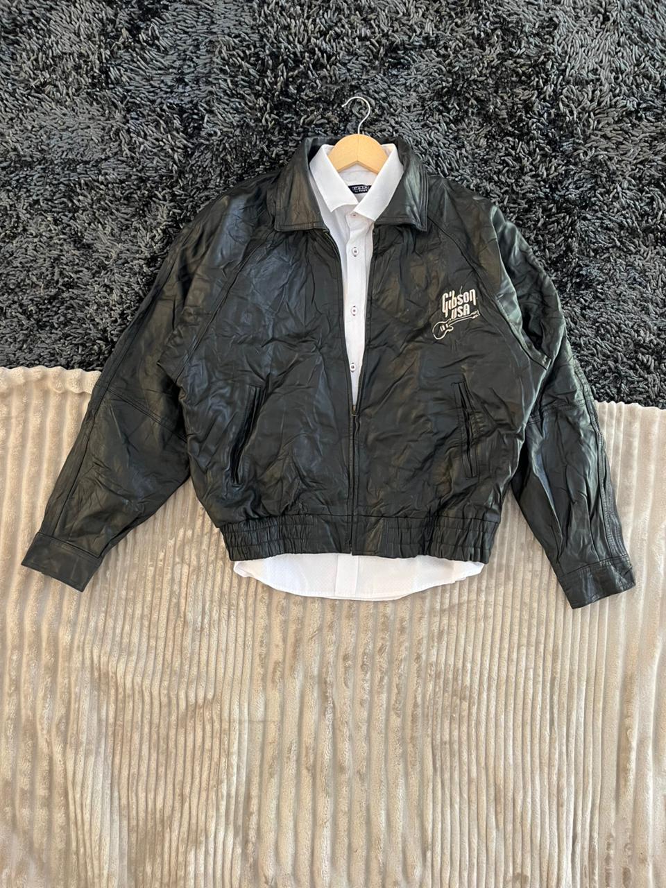 Gibson USA | Bomber Leather Jacket| Winterwear|Streetwear