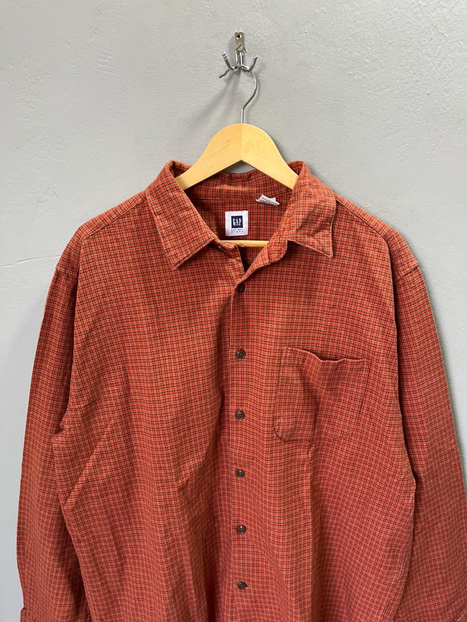 GAP Heavy Flannel Shirt for Men & Women | Oversized Checked Cotton Shirt | Winter Casual Wear India