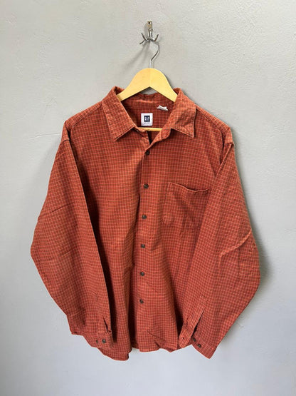 GAP Heavy Flannel Shirt for Men & Women | Oversized Checked Cotton Shirt | Winter Casual Wear India