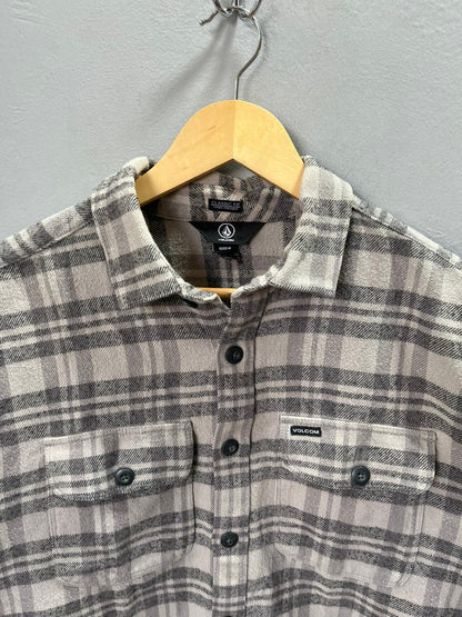 VOLCOM Heavy Flannel Shirt for Men & Women | Oversized Checked Cotton Shirt | Winter Casual Wear India
