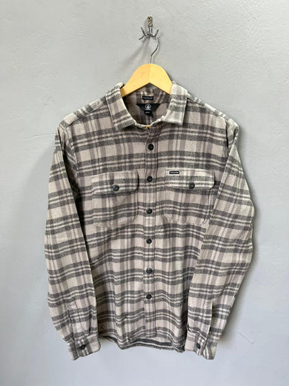 VOLCOM Heavy Flannel Shirt for Men & Women | Oversized Checked Cotton Shirt | Winter Casual Wear India