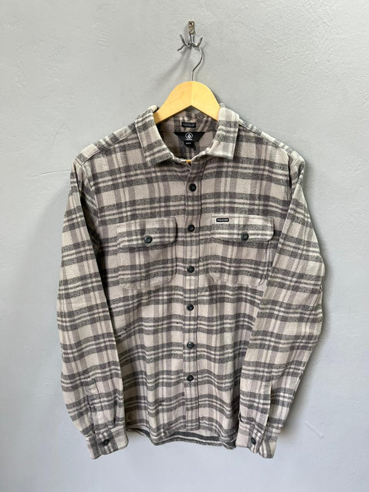 VOLCOM Heavy Flannel Shirt for Men & Women | Oversized Checked Cotton Shirt | Winter Casual Wear India