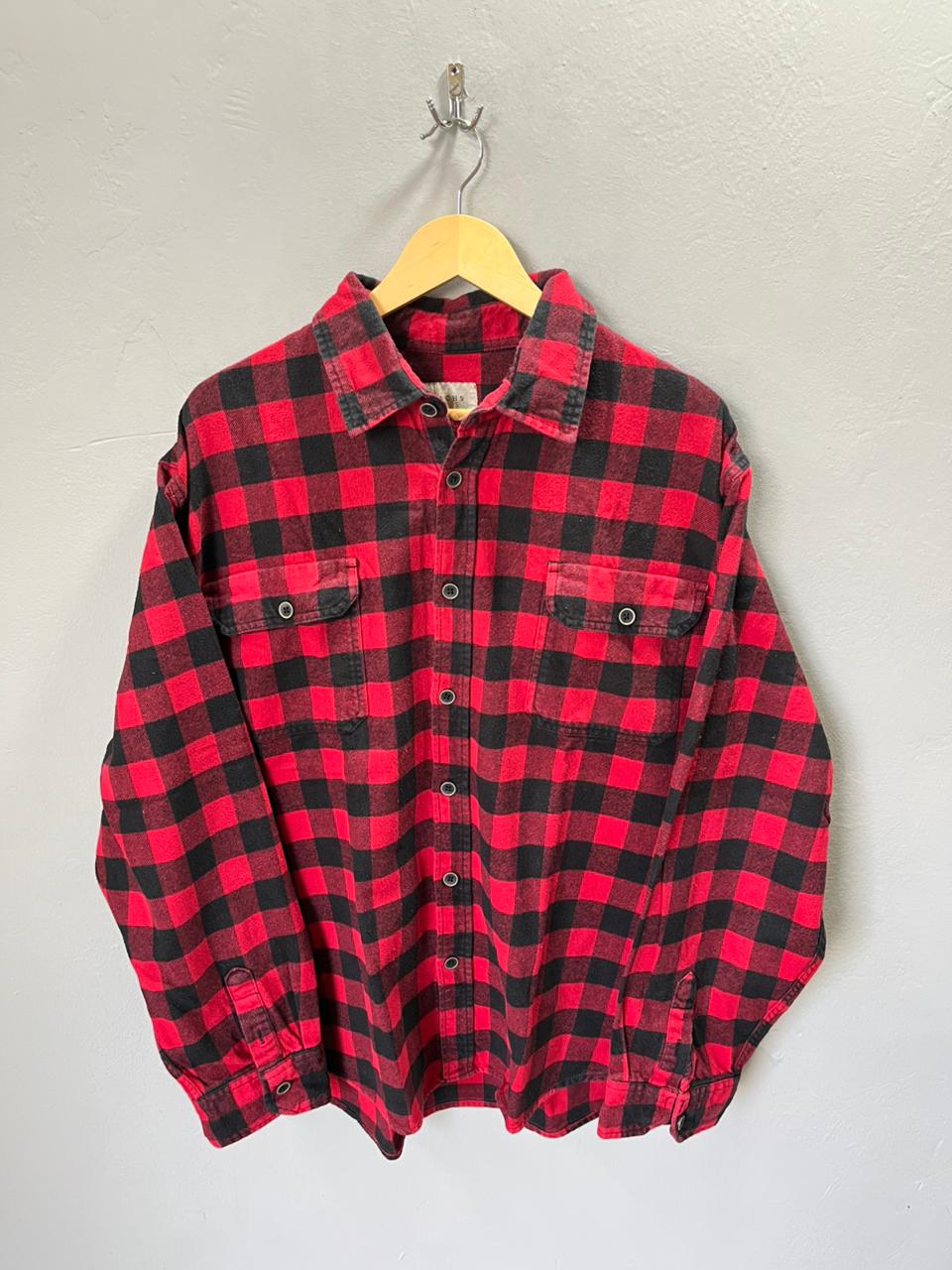 JACHS Heavy Flannel Shirt for Men & Women | Oversized Checked Cotton Shirt | Winter Casual Wear India