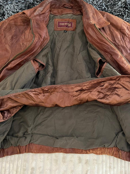 Couture | Vintage Leather Jacket| Winterwear|Streetwear
