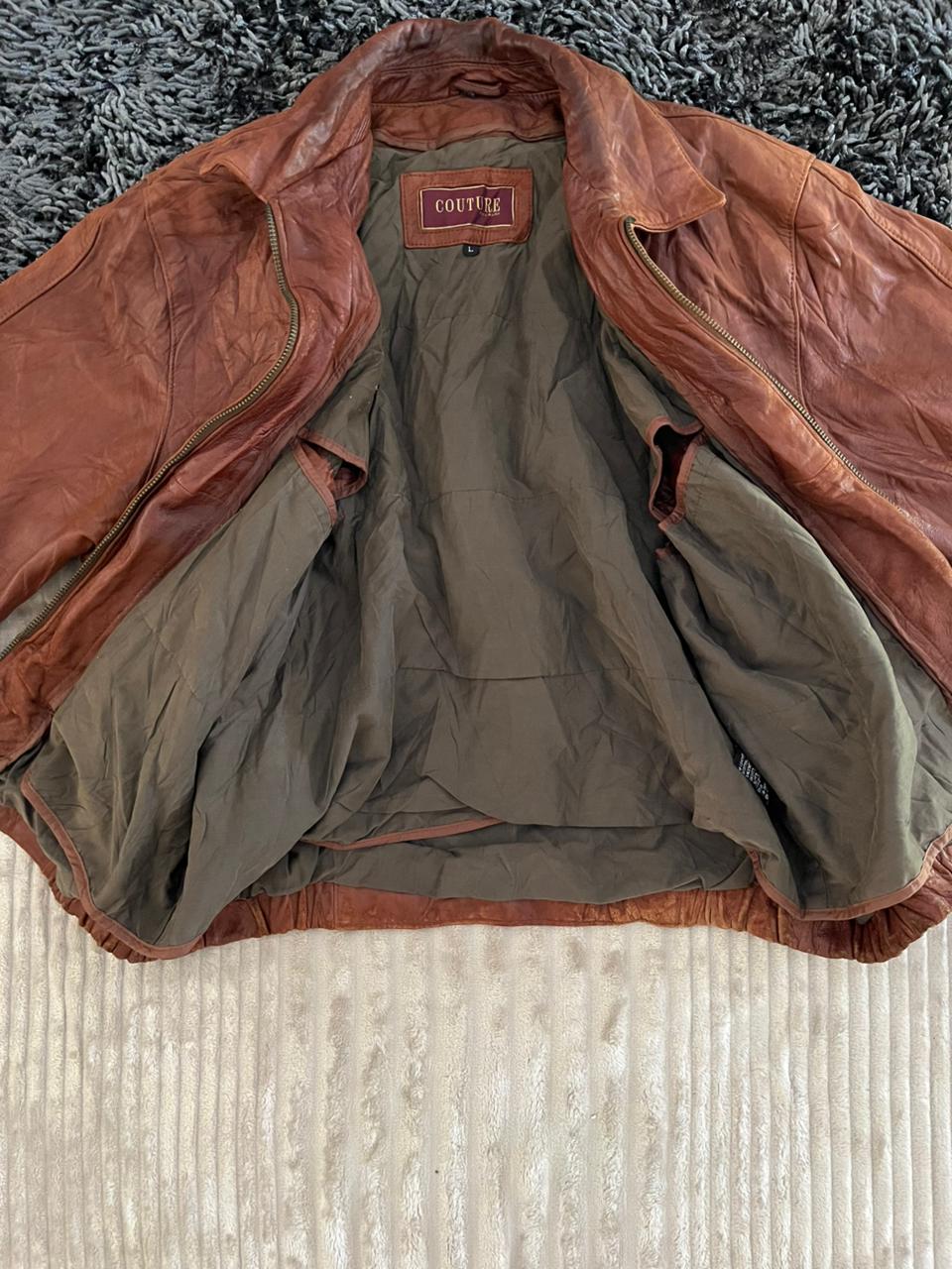 Couture | Vintage Leather Jacket| Winterwear|Streetwear