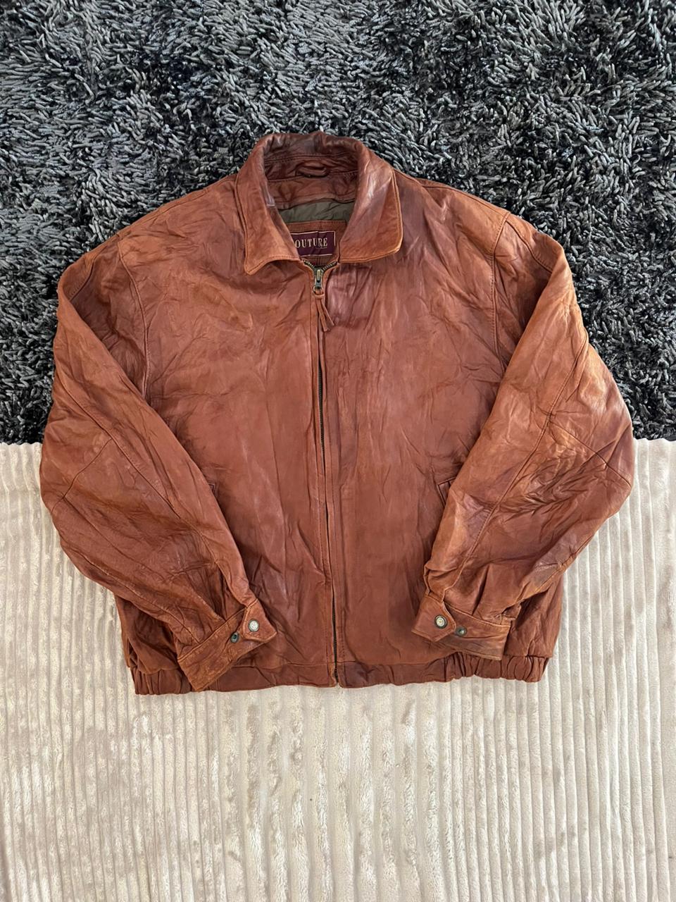 Couture | Vintage Leather Jacket| Winterwear|Streetwear