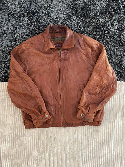 Couture | Vintage Leather Jacket| Winterwear|Streetwear