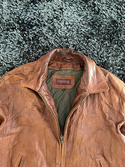 Couture | Vintage Leather Jacket| Winterwear|Streetwear