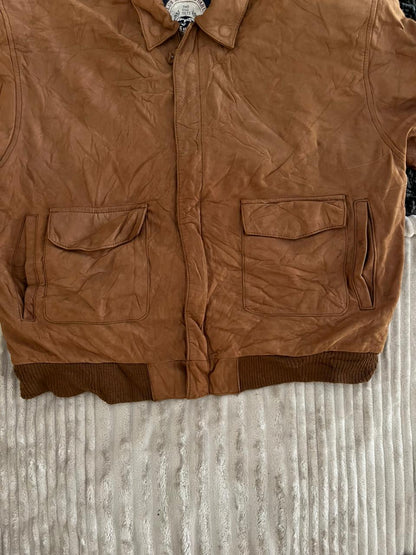 Paris Sport Club | Bomber Vintage Leather Jacket| Winterwear|Streetwear