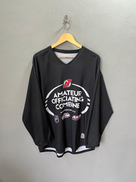 Ice Hockey Devils Amateur Officiating Combine Jersey |Vintage Oversized Streetwear | Men Women