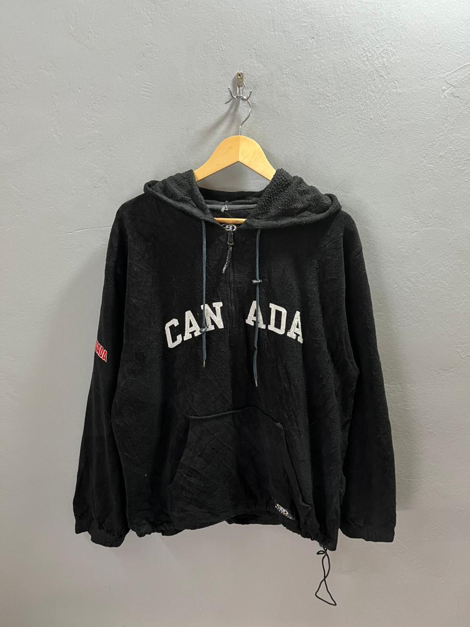 CANADA FLEECE HOODIE | Full frontal zipper  | Fleece Jacket | Oversized Streetwear | Winterwear | Men Women | Cozy Fashion | Gym Fit | Online Shopping