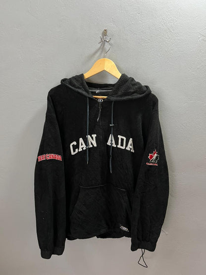 CANADA FLEECE HOODIE | Full frontal zipper  | Fleece Jacket | Oversized Streetwear | Winterwear | Men Women | Cozy Fashion | Gym Fit | Online Shopping