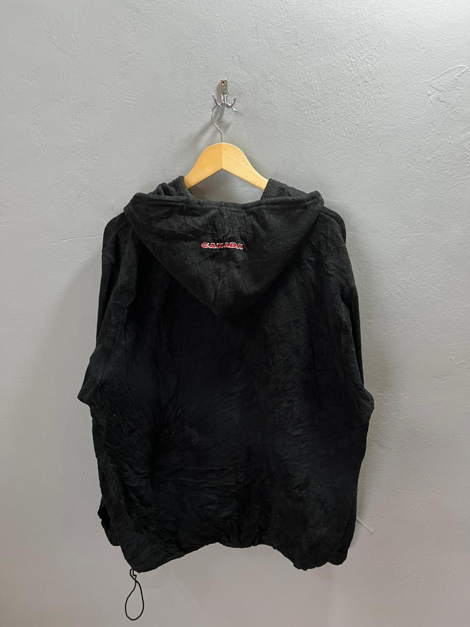 CANADA FLEECE HOODIE | Full frontal zipper  | Fleece Jacket | Oversized Streetwear | Winterwear | Men Women | Cozy Fashion | Gym Fit | Online Shopping