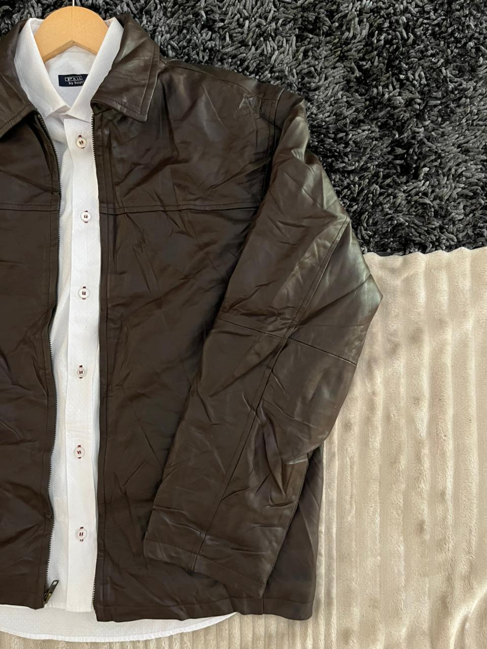 GEGRGE Leather jacket | Winterwear|Streetwear | Boxy Fit