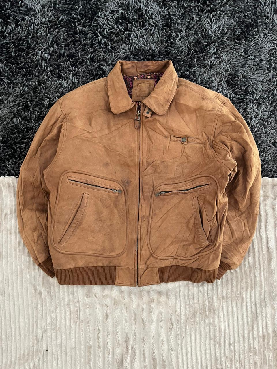 MIXED BLUE |Leather jacket | Winterwear|Streetwear