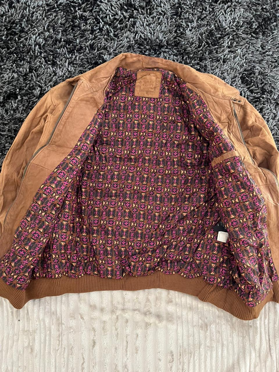 MIXED BLUE |Leather jacket | Winterwear|Streetwear