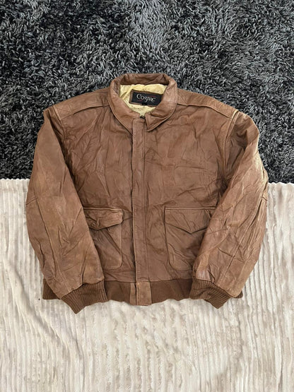 COGNAC |Leather jacket | Winterwear|Streetwear