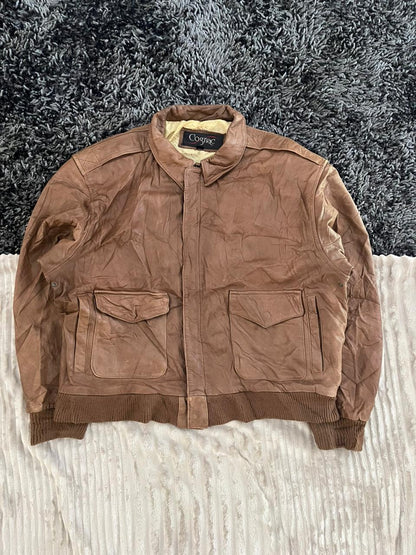 COGNAC |Leather jacket | Winterwear|Streetwear