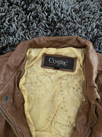COGNAC |Leather jacket | Winterwear|Streetwear