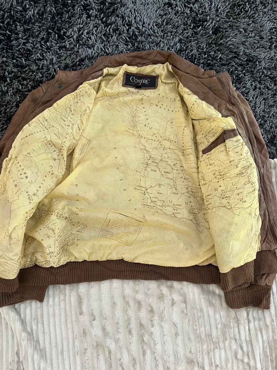 COGNAC |Leather jacket | Winterwear|Streetwear