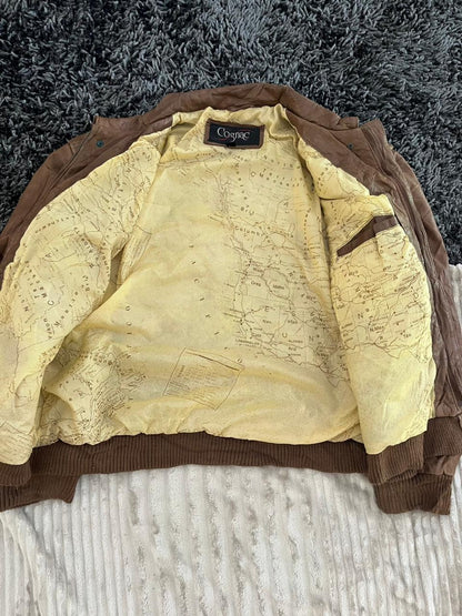 COGNAC |Leather jacket | Winterwear|Streetwear