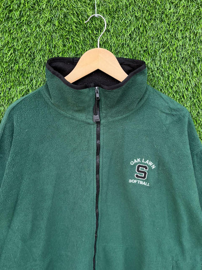Oak lawn softball  | Full frontal zipper  | Fleece Jacket | Oversized Streetwear | Winterwear | Men Women | Cozy Fashion | Gym Fit | Online Shopping