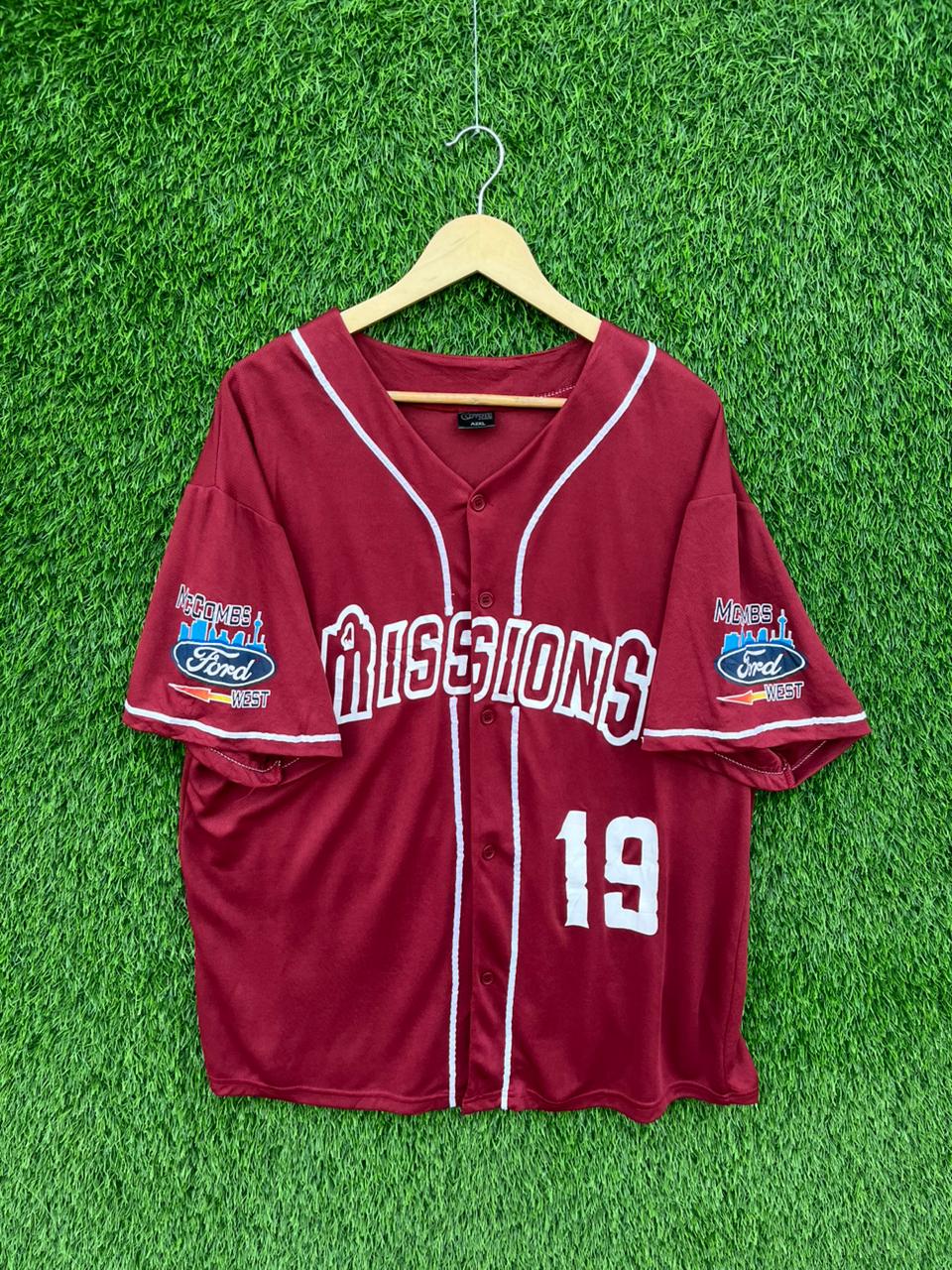 Baseball Jerseys MISSIONS 19 Jersey |Vintage Oversized Streetwear | Men Women