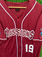 Baseball Jerseys MISSIONS 19 Jersey |Vintage Oversized Streetwear | Men Women