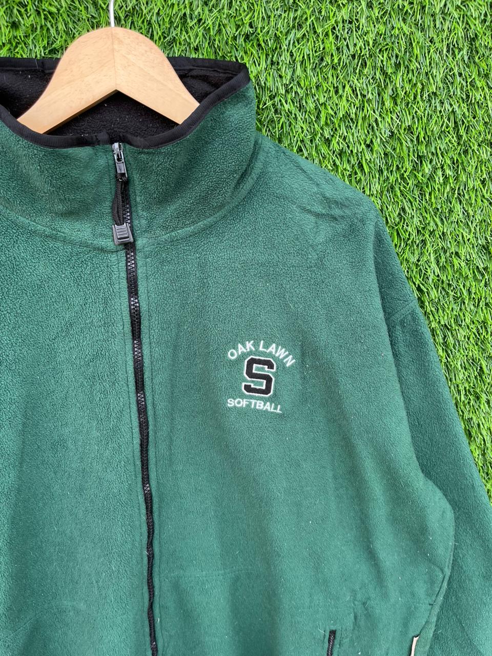 Oak lawn softball  | Full frontal zipper  | Fleece Jacket | Oversized Streetwear | Winterwear | Men Women | Cozy Fashion | Gym Fit | Online Shopping