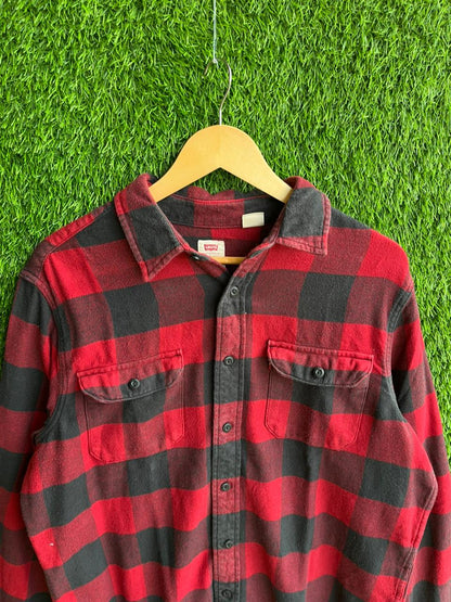 Heavy LEVIS Flannel Shirt for Men & Women | Oversized Checked Cotton Shirt | Winter Casual Wear India
