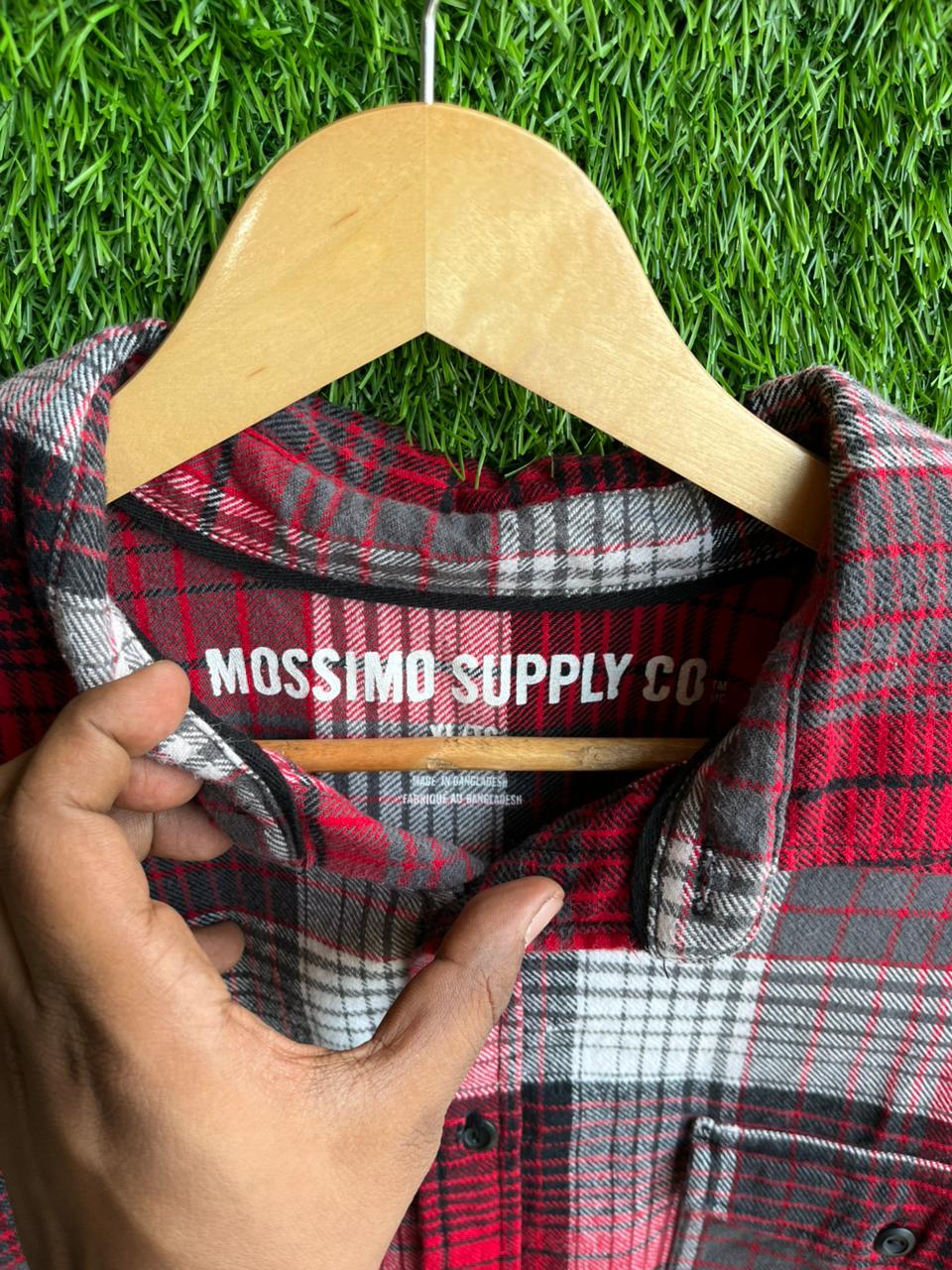 Heavy MOSSIMO SUPPLY Flannel Shirt for Men & Women | Oversized Checked Cotton Shirt | Winter Casual Wear India