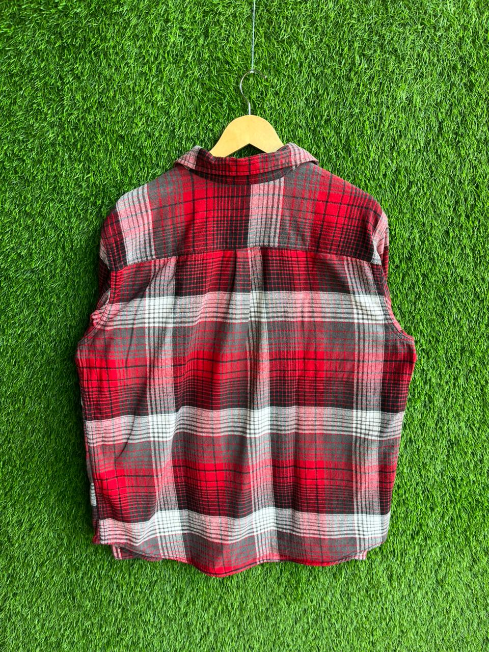 Heavy MOSSIMO SUPPLY Flannel Shirt for Men & Women | Oversized Checked Cotton Shirt | Winter Casual Wear India