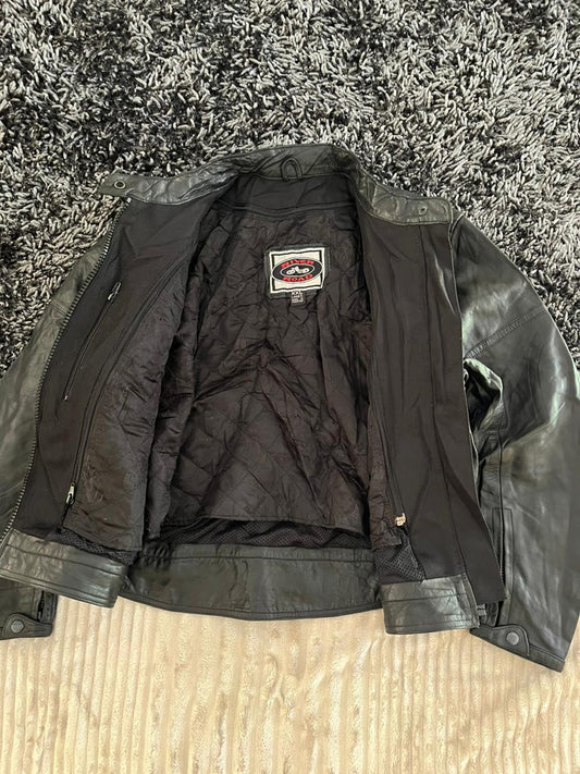 Riverroad |Leather jacket | Winterwear|Streetwear | Box fit Leather jacket